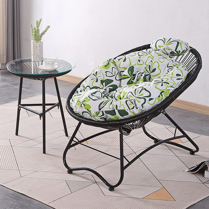 Iron Base Rocking Chair Lounge Simple Plastic Material Chair for Living Room