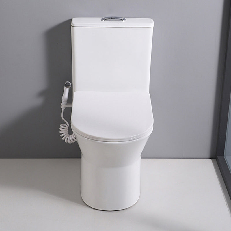 Contemporary Ceramic Flush Toilet Spray Gun Included Urine Toilet for Bathroom