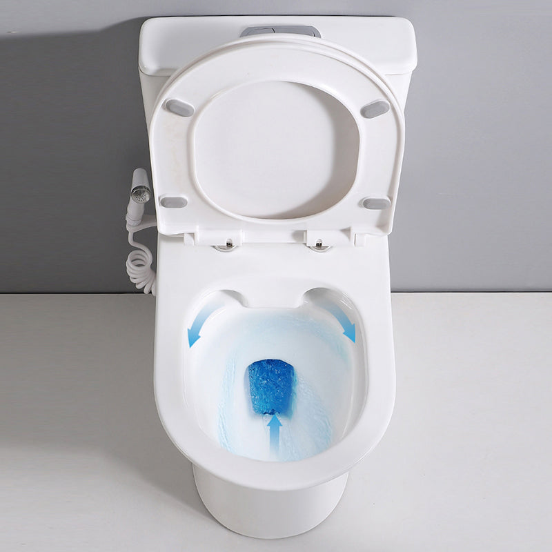 Contemporary Ceramic Flush Toilet Spray Gun Included Urine Toilet for Bathroom