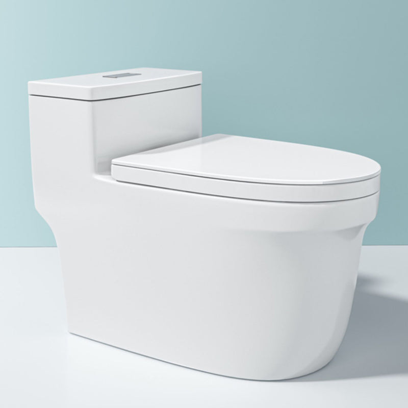 Traditional Ceramic Toilet Floor Mount Urine Toilet with Slow Close Seat for Washroom