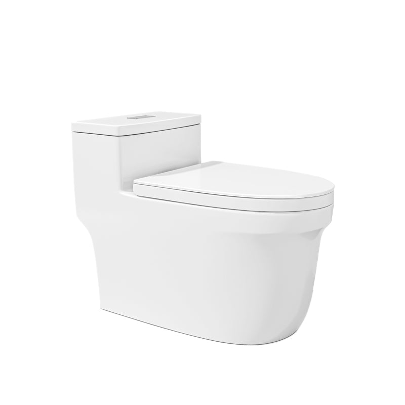 Traditional Ceramic Toilet Floor Mount Urine Toilet with Slow Close Seat for Washroom