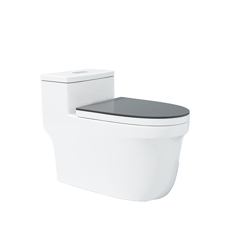 Traditional Ceramic Toilet Floor Mount Urine Toilet with Slow Close Seat for Washroom