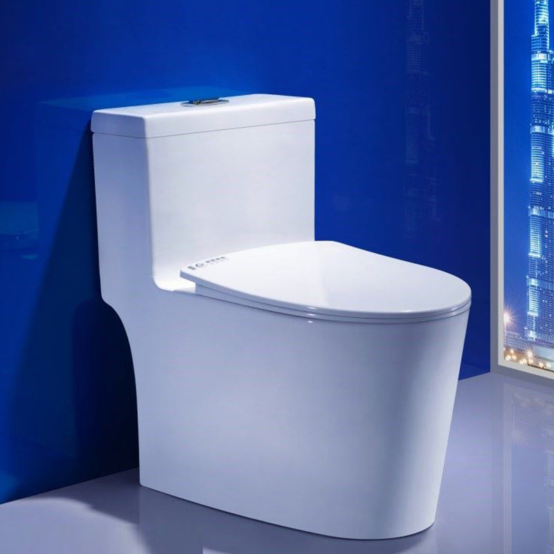 Modern Ceramic White Flush Toilet Floor Mount Urine Toilet for Washroom