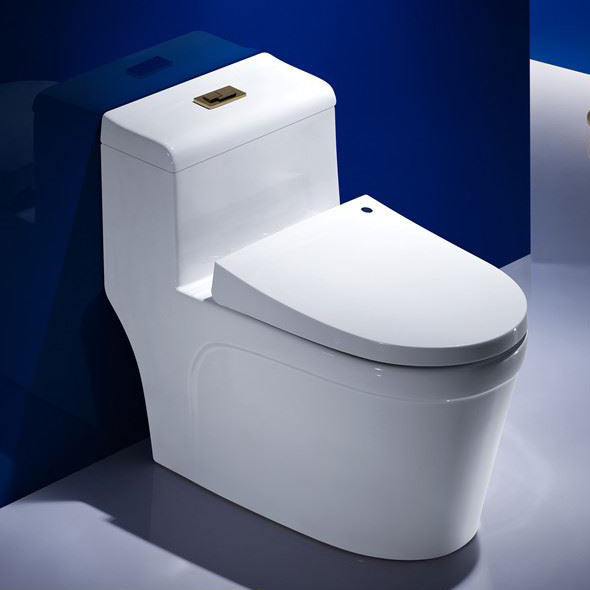 Modern Ceramic White Flush Toilet Floor Mount Urine Toilet for Washroom