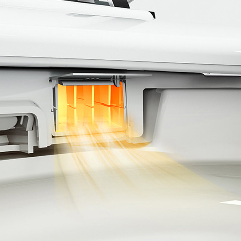 Contemporary White Flush Toilet Heated Seat Included Toilet Bowl for Washroom