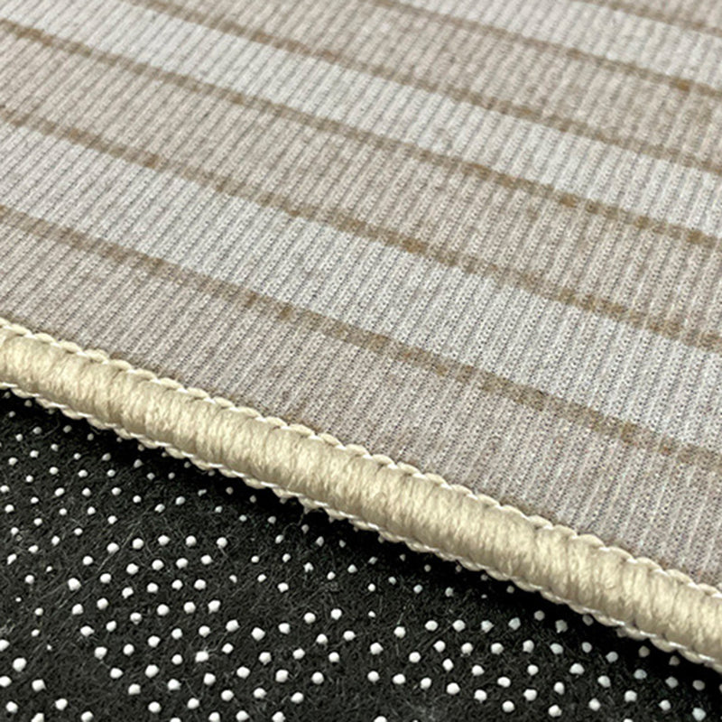 Beige Modern Carpet Geometric Polyester Carpet Washable Carpet for Drawing Room