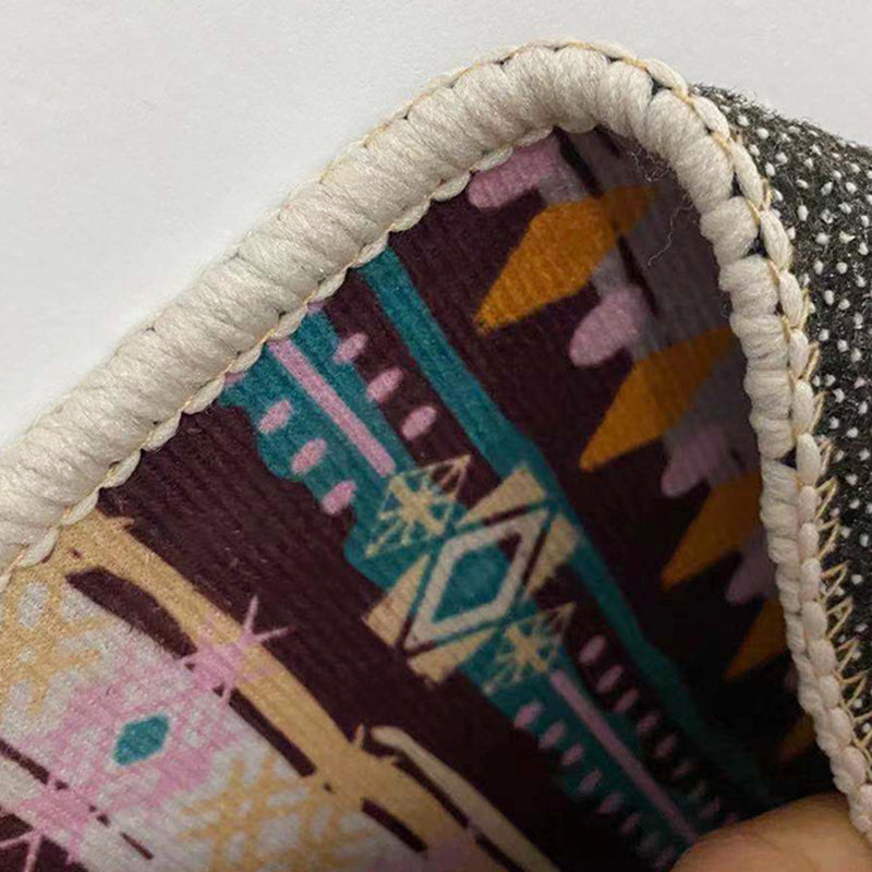 Purple Modern Carpet Starry Sky Polyester Area Carpet Washable Carpet for Home Decor