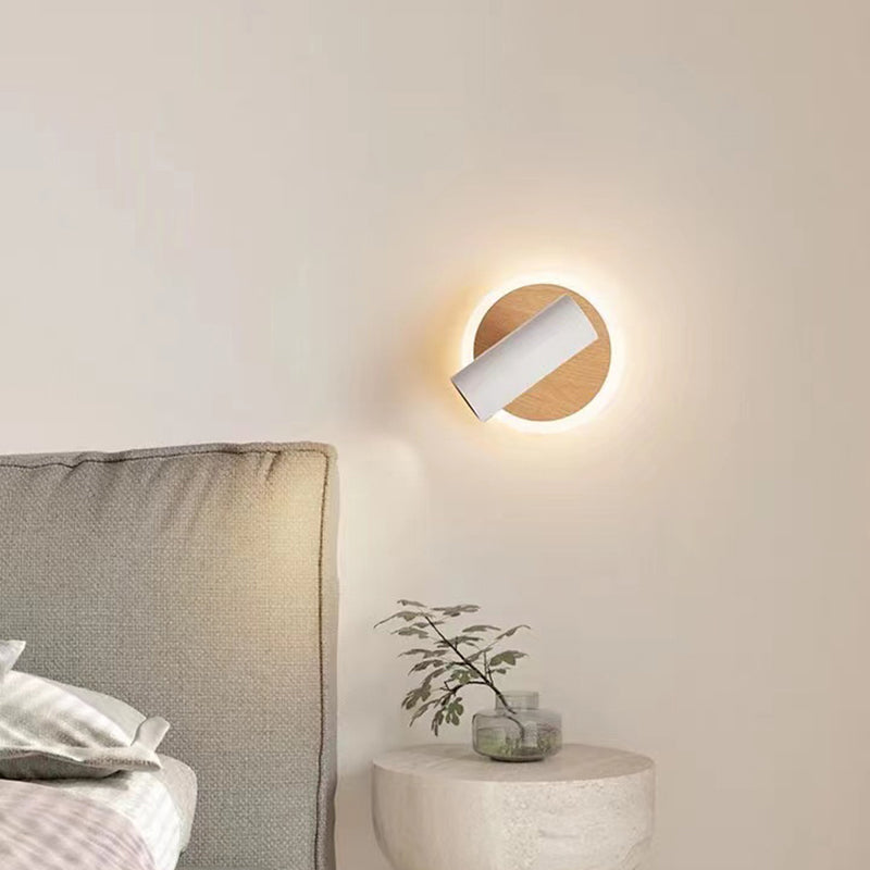 Modern 2-Light White Wall Mounted Sconce Metallic Shaded Wall Light