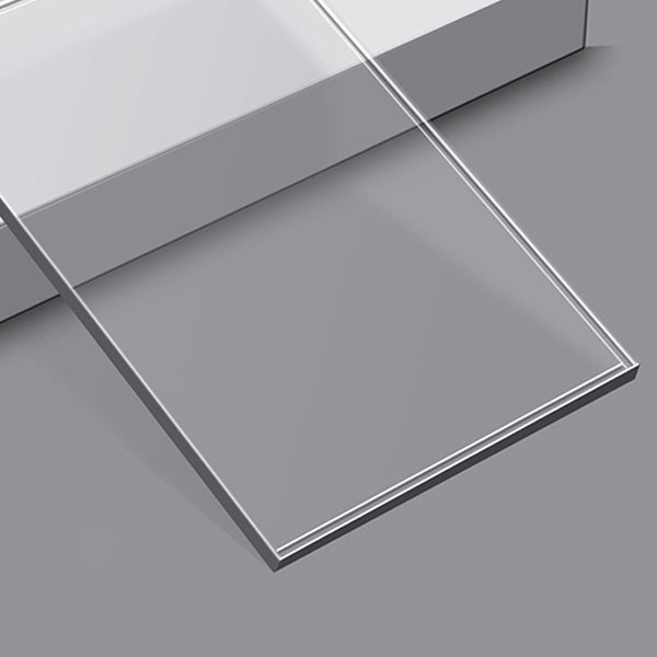 Glam Sofa Corner Table Square Sled Plastic Living Room with Shelf Side End Table