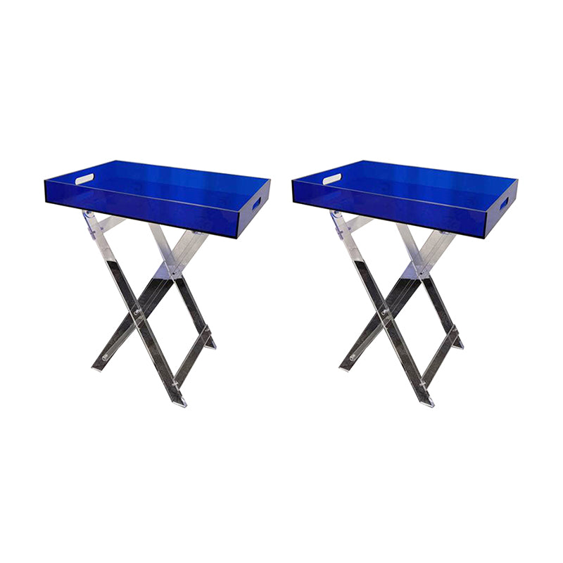 Modern Transparent End Table Round/Rectangular Acrylic Side Table