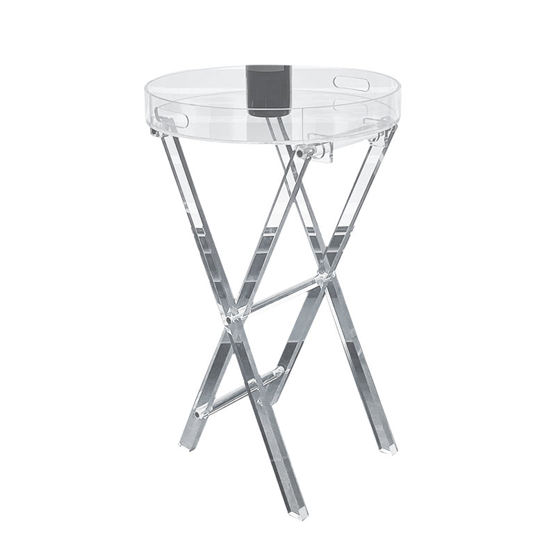 Modern Transparent End Table Round/Rectangular Acrylic Side Table
