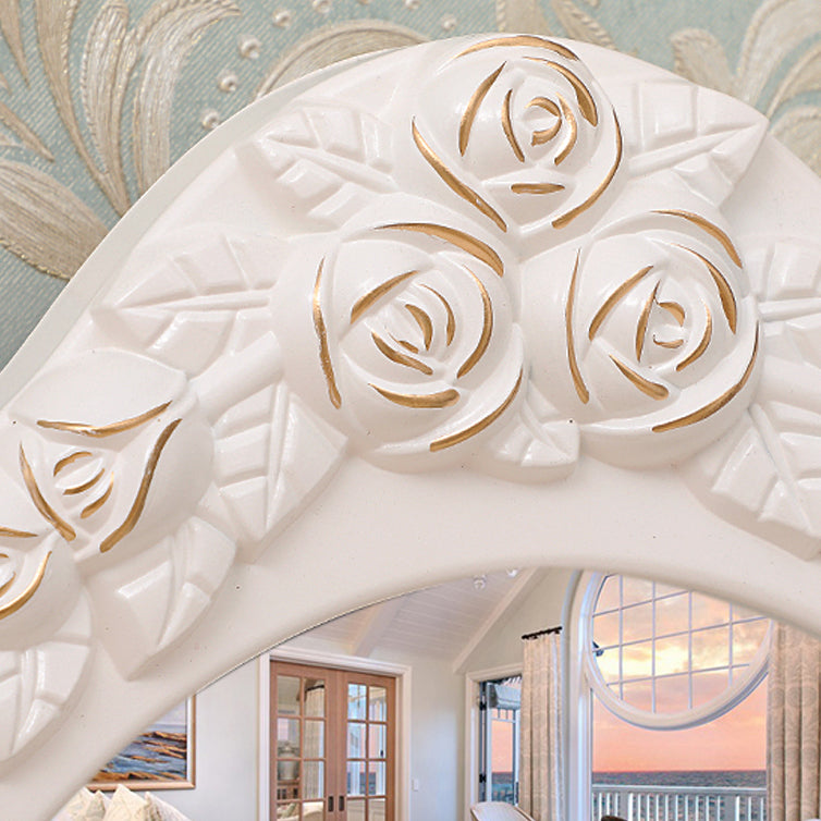 Victorian Bedroom With Drawer Mirror Solid Wood Makeup Vanity Set