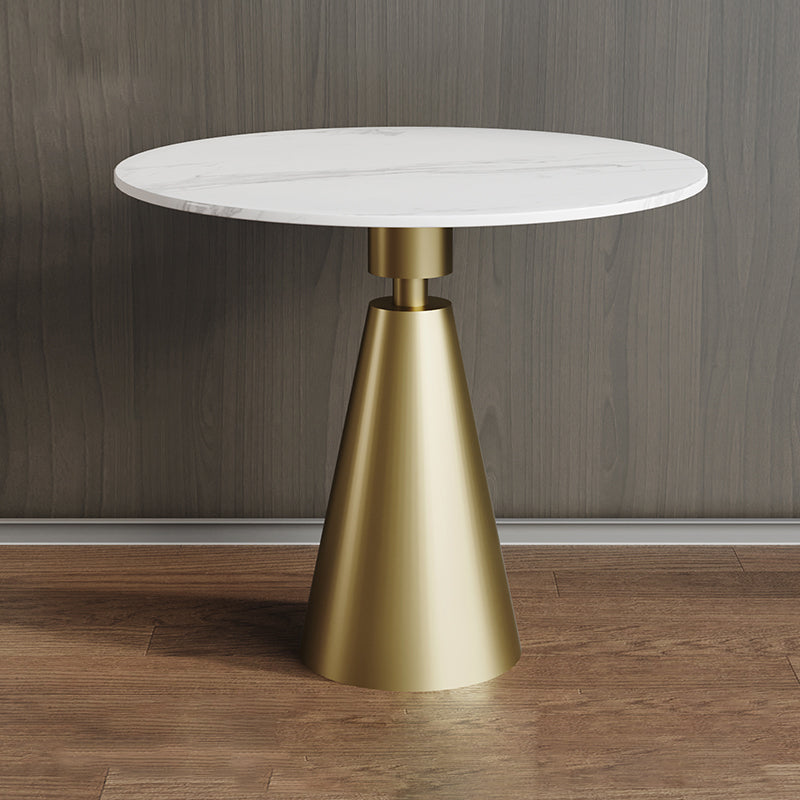 Glam Metal Side End Table Pedestal Round Living Room Sofa Side Accent Table
