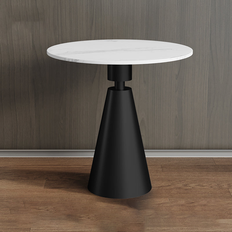 Glam Metal Side End Table Pedestal Round Living Room Sofa Side Accent Table