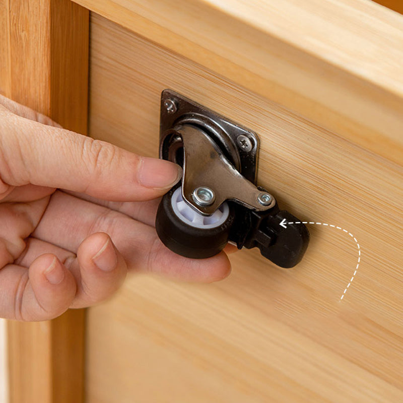 Rectangular Side End Table Living Room with Storage Block Corner Table