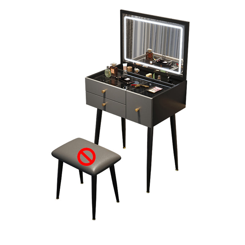 Contemporary Dressing Table Glass Lighted Mirror Bedroom Make-up Vanity