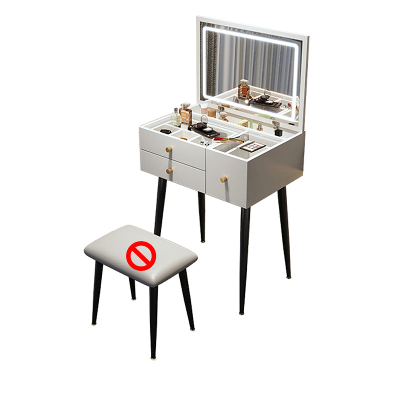 Contemporary Dressing Table Glass Lighted Mirror Bedroom Make-up Vanity