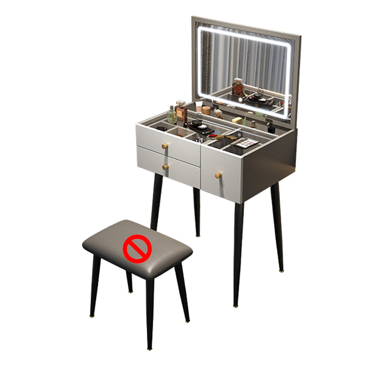 Contemporary Dressing Table Glass Lighted Mirror Bedroom Make-up Vanity