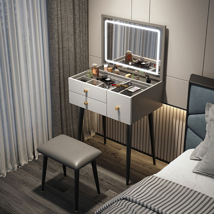 Contemporary Dressing Table Glass Lighted Mirror Bedroom Make-up Vanity