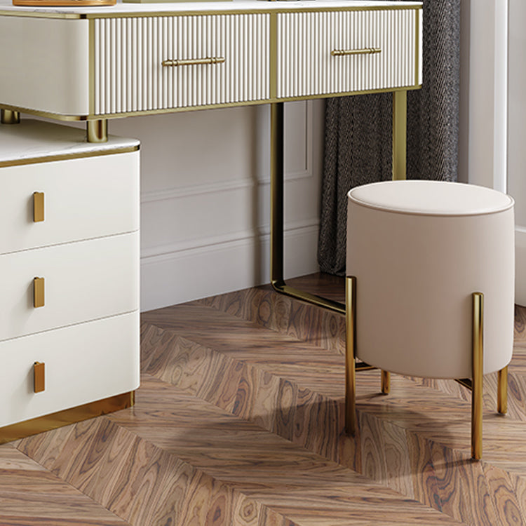 Glam Stone Vanity Dressing Table 5-Drawers Vanity Dressing Table