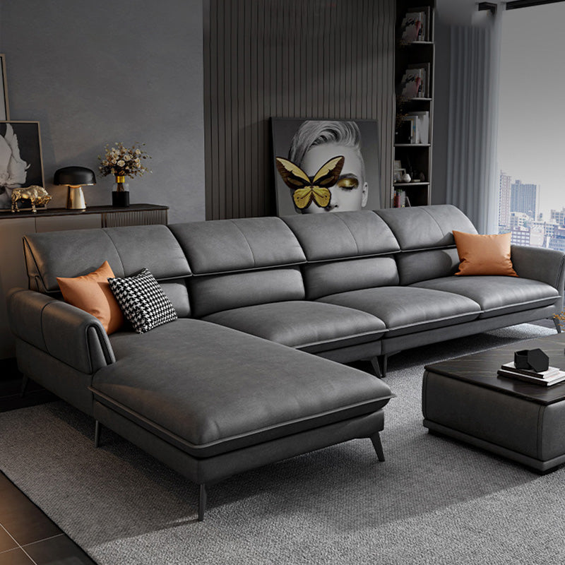 Industrial Faux Leather sofa Pillow Top Arm Cushions Seating