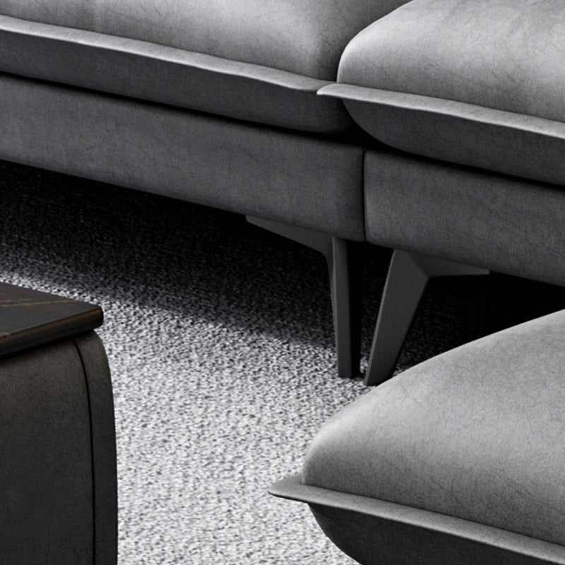 Industrial Faux Leather sofa Pillow Top Arm Cushions Seating