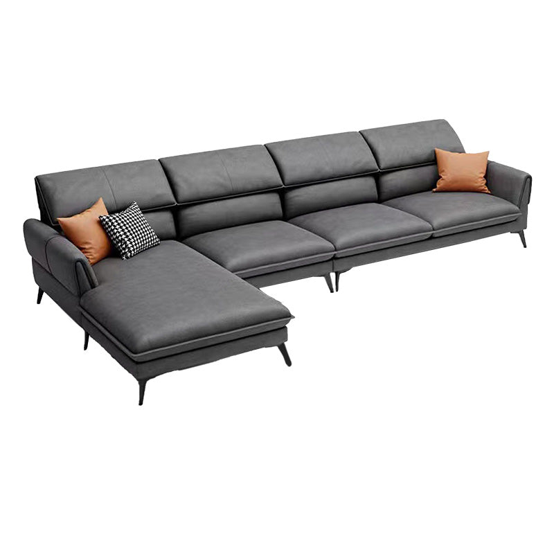 Industrial Faux Leather sofa Pillow Top Arm Cushions Seating