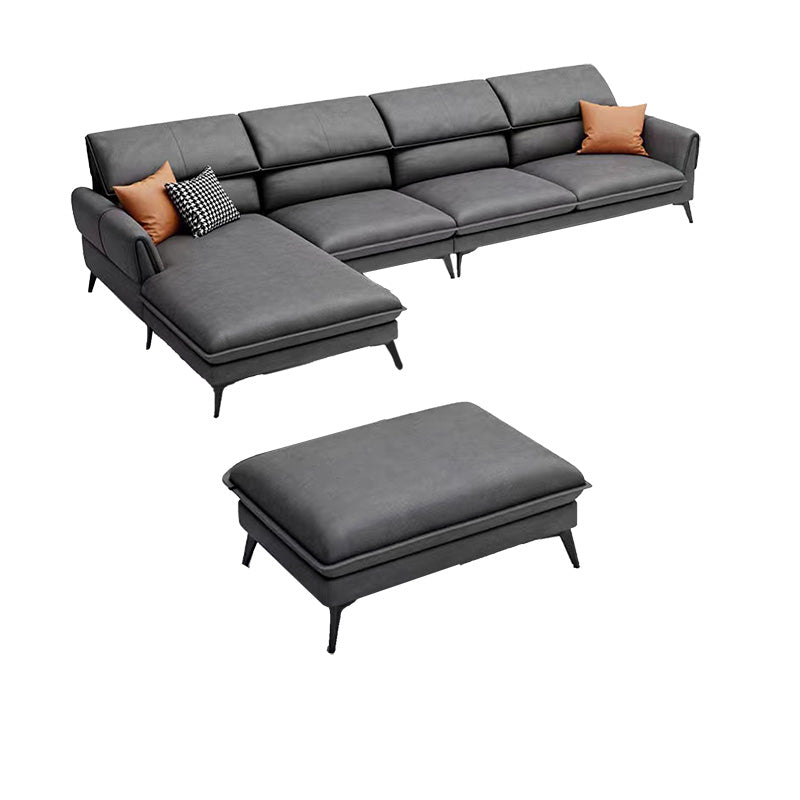 Industrial Faux Leather sofa Pillow Top Arm Cushions Seating