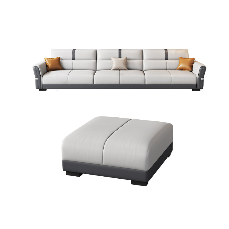 Contemporary Sectional Sofa Faux Leather Stain-Resistant Sectional Sofa