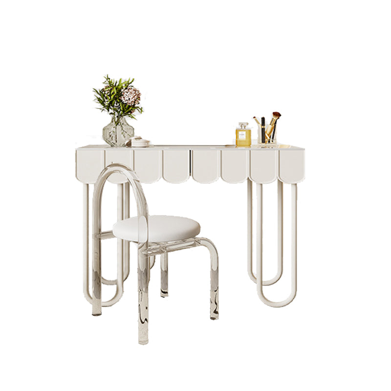 Lighted Mirror Makeup Vanity Desk White Vanity Dressing Table Set