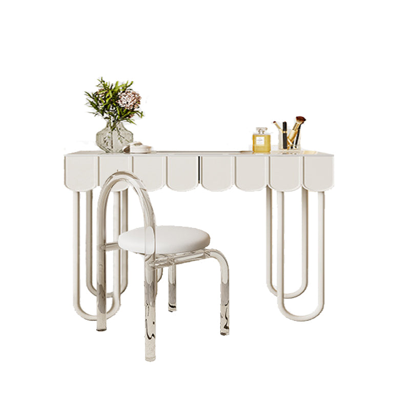 Lighted Mirror Makeup Vanity Desk White Vanity Dressing Table Set