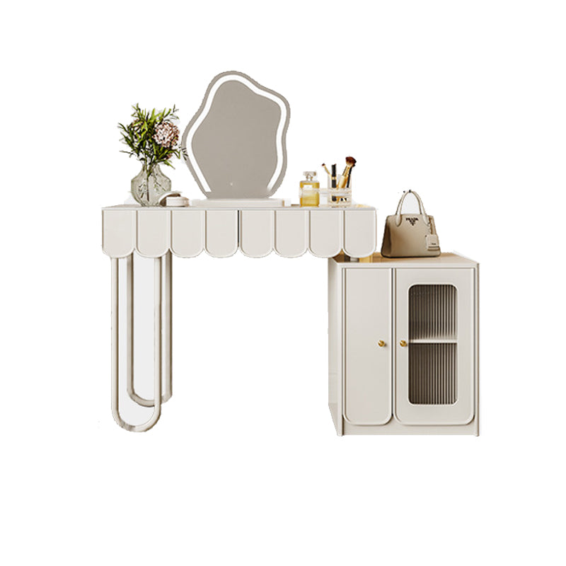 Lighted Mirror Makeup Vanity Desk White Vanity Dressing Table Set