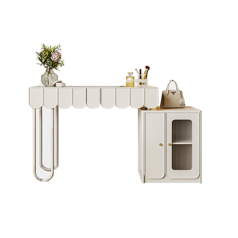 Lighted Mirror Makeup Vanity Desk White Vanity Dressing Table Set