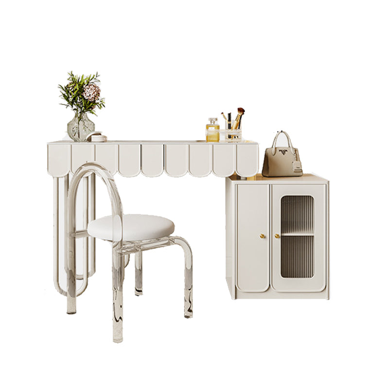 Lighted Mirror Makeup Vanity Desk White Vanity Dressing Table Set