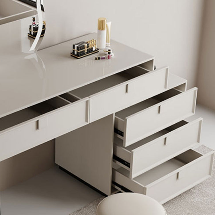 Standing White Makeup Vanity Desk Bedroom Vanity Dressing Table Set