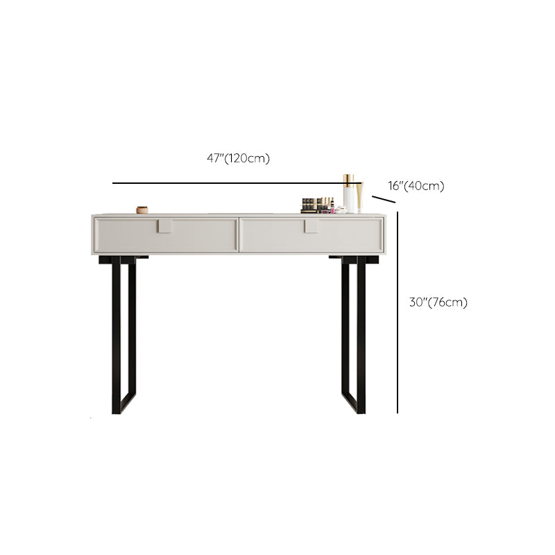 Standing White Makeup Vanity Desk Bedroom Vanity Dressing Table Set