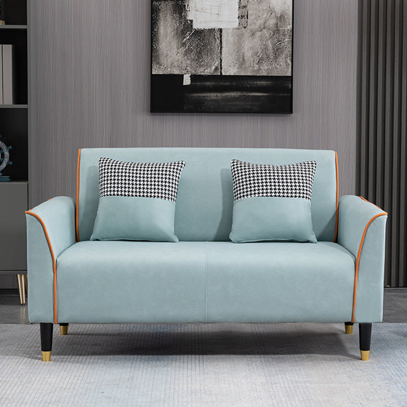 Pillows Included Standard Sofa Stain Resistant Settee with Leg