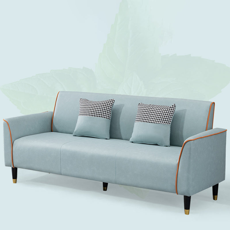 Pillows Included Standard Sofa Stain Resistant Settee with Leg
