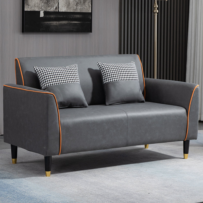 Pillows Included Standard Sofa Stain Resistant Settee with Leg