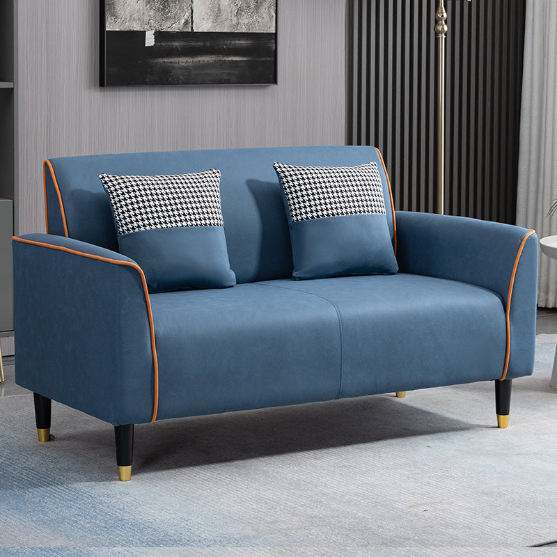Pillows Included Standard Sofa Stain Resistant Settee with Leg
