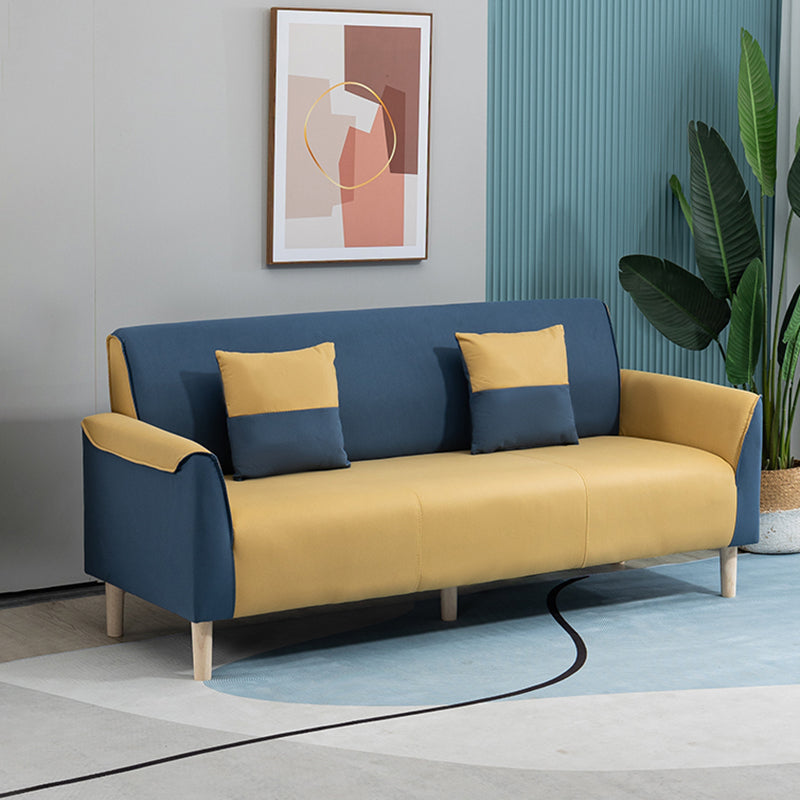 Stain Resistant Standard Sofa Pillows Included Settee with Legs