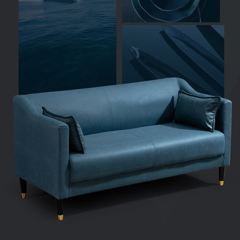 Stain Resistant Standard Sofa Pillows Included Settee with Metal Legs
