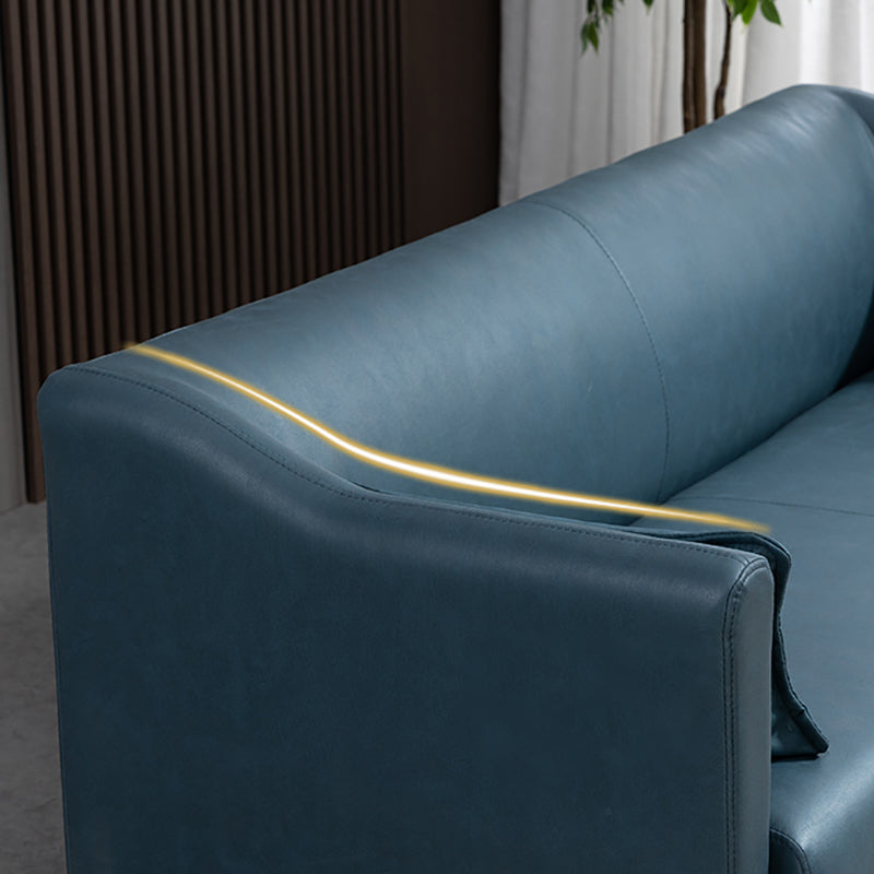 Stain Resistant Standard Sofa Pillows Included Settee with Metal Legs