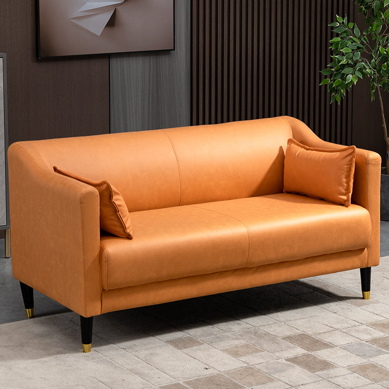 Stain Resistant Standard Sofa Pillows Included Settee with Metal Legs