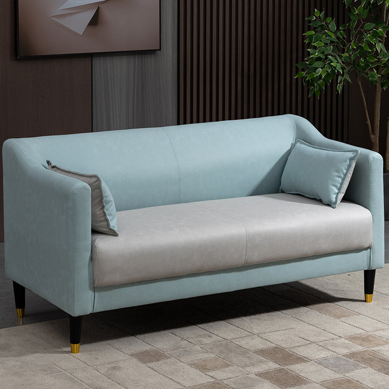Stain Resistant Standard Sofa Pillows Included Settee with Metal Legs