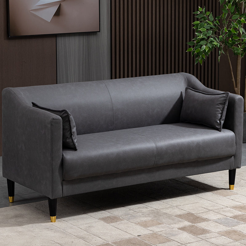 Stain Resistant Standard Sofa Pillows Included Settee with Metal Legs