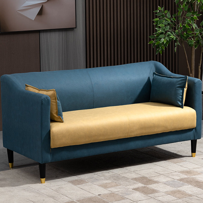 Stain Resistant Standard Sofa Pillows Included Settee with Metal Legs