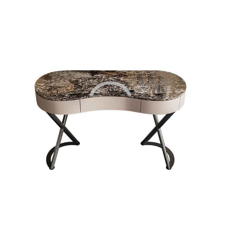 Glam Make-up Vanity Metal Bedroom Lighted Mirror 3 Drawer Dressing Table