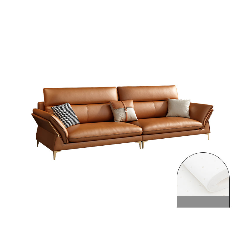Modernism Sectional Sofa Flared Arm Cushion Back Sectional Sofa