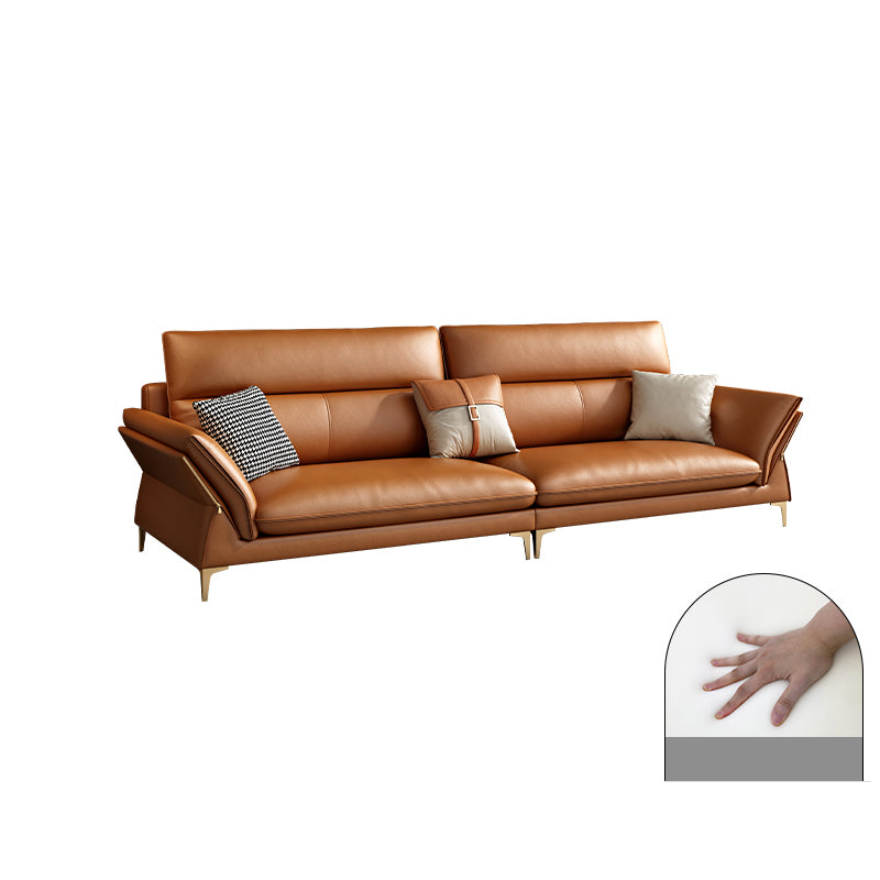 Modernism Sectional Sofa Flared Arm Cushion Back Sectional Sofa